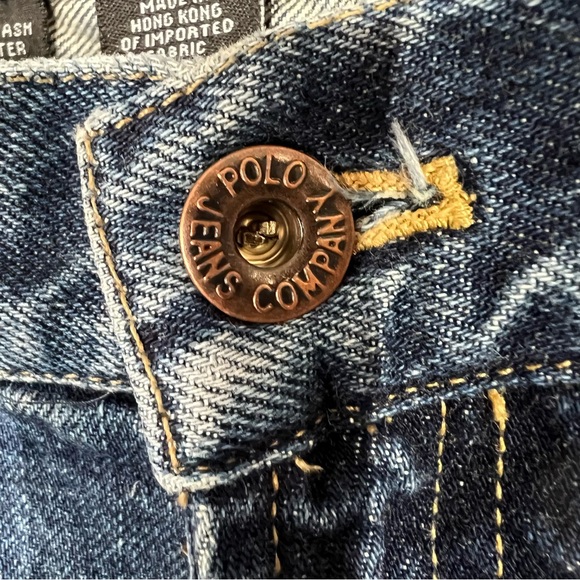 Vintage Polo Ralph Lauren Men's 34 Dad Jeans Straight Leg Zip Fly Medium Wash - Picture 7 of 8